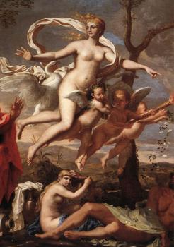 Nicolas Poussin : Venus Presenting Arms to Aeneas detail